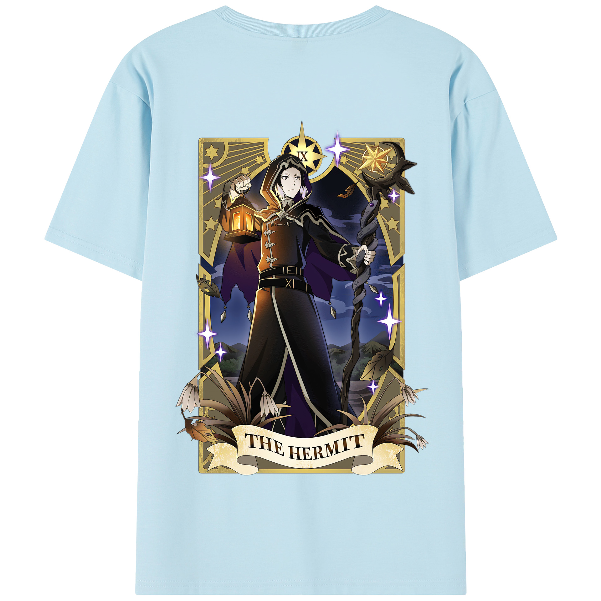 （画像用） 文豪ストレイドッグス Bungo Stray Dogs 綿100％半袖Tシャツ（背面プリント）